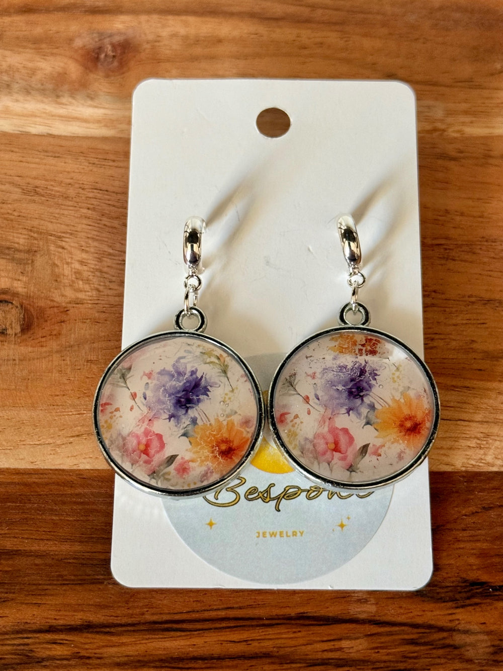 025 - Floral Resin Earrings