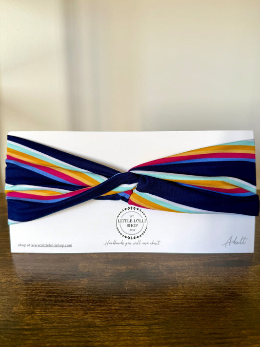 Multicolor Striped Headband