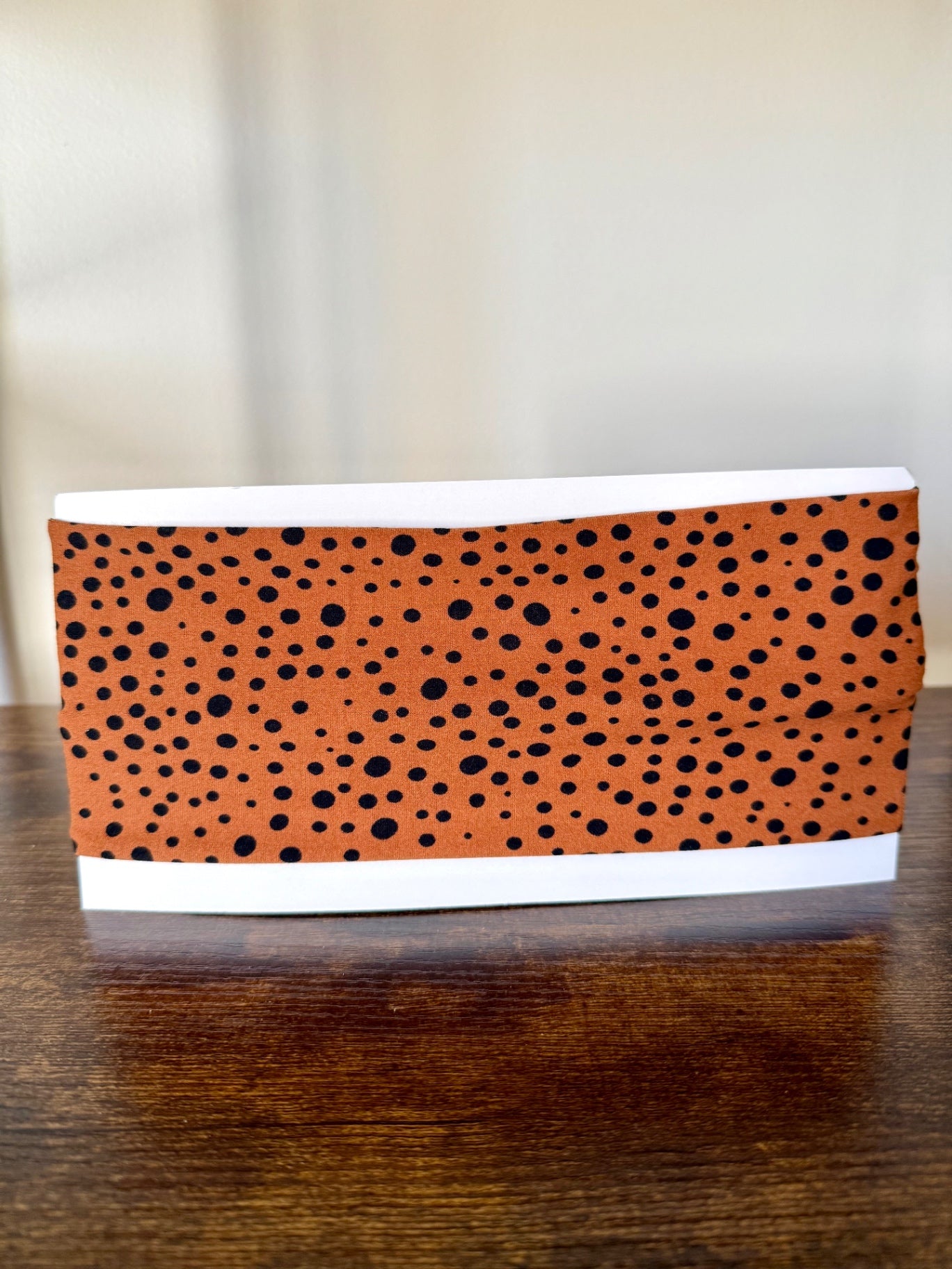 Orange with Black Dots Headband
