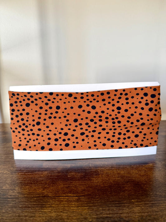 Orange with Black Dots Headband
