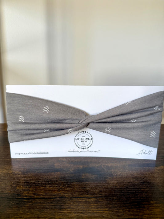 Gray Arrow Headband