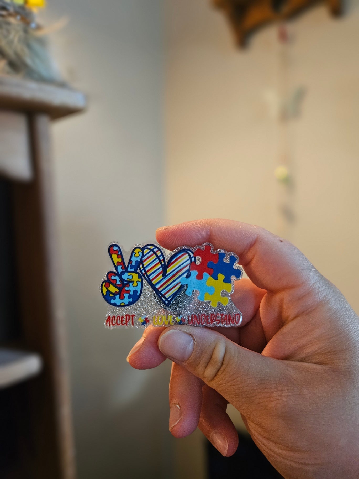 Accept, Love, Understand. Autism Awareness Decorative Magnet