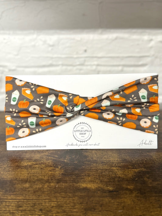 Pumpkin Spice Coffee Headband