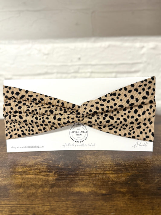 Ribbed Animal Print Headband