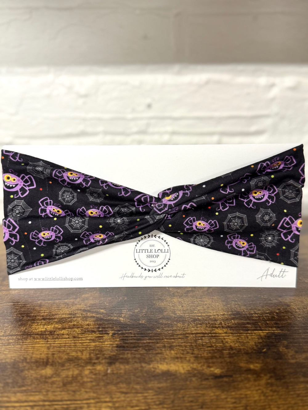 035 - Black Spider Halloween Headband
