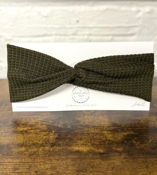 Dark Olive Green Headband