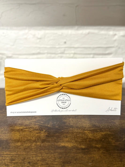 Mustard Yellow Turban Headband