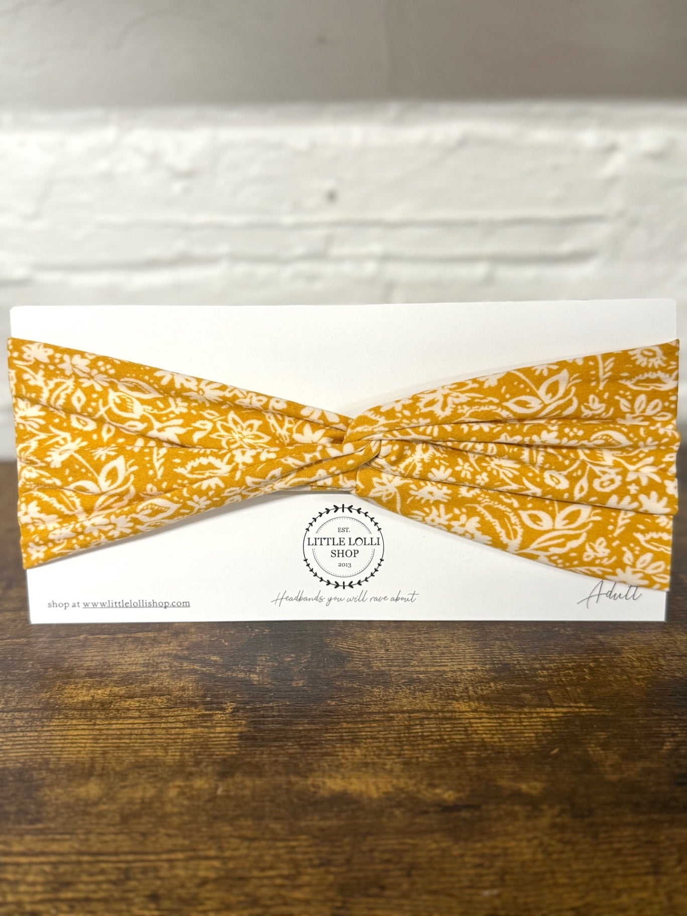 Yellow Floral Headband