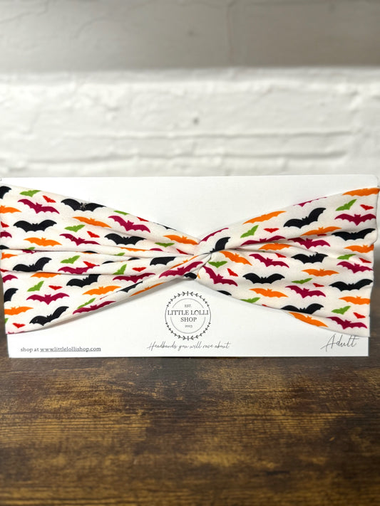 Multicolor Bats Halloween Headband