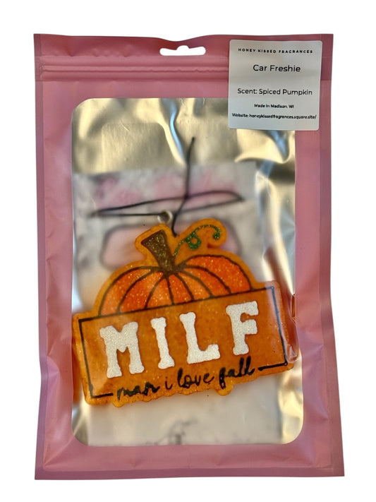 MILF (Man I Love Fall) Car Freshie - Spiced Pumpkin
