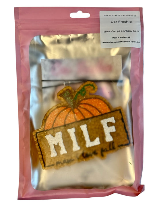 MILF (Man I Love Fall) Car Freshie - Orange Cranberry Spice