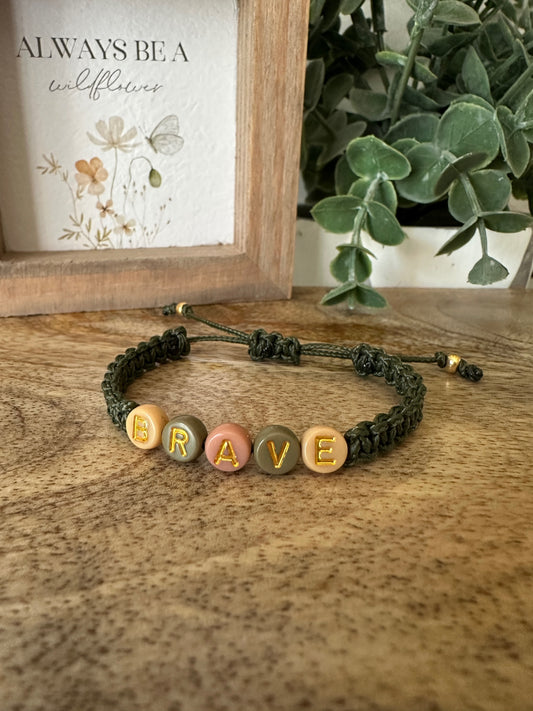 YOUTH Adjustable "Brave" Bracelet