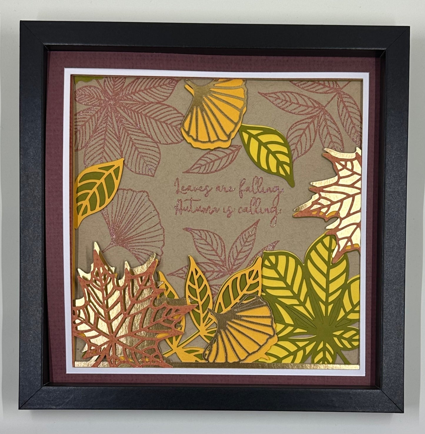 013 - Leaves Are Falling, Autumn is Calling Shadowbox