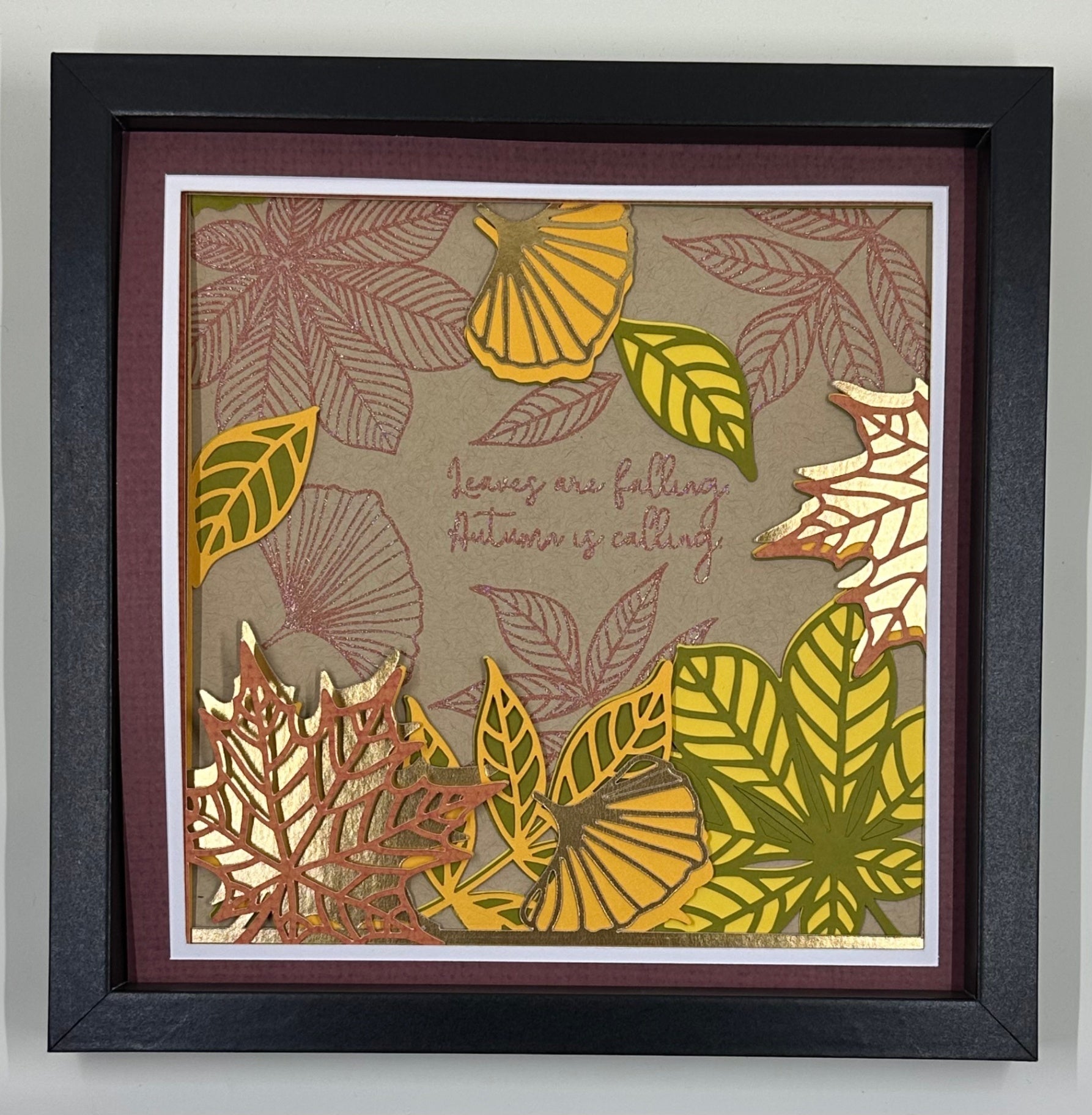 013 - Leaves Are Falling, Autumn is Calling Shadowbox