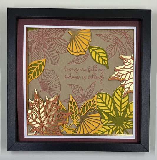 Leaves Are Falling, Autumn is Calling Shadowbox