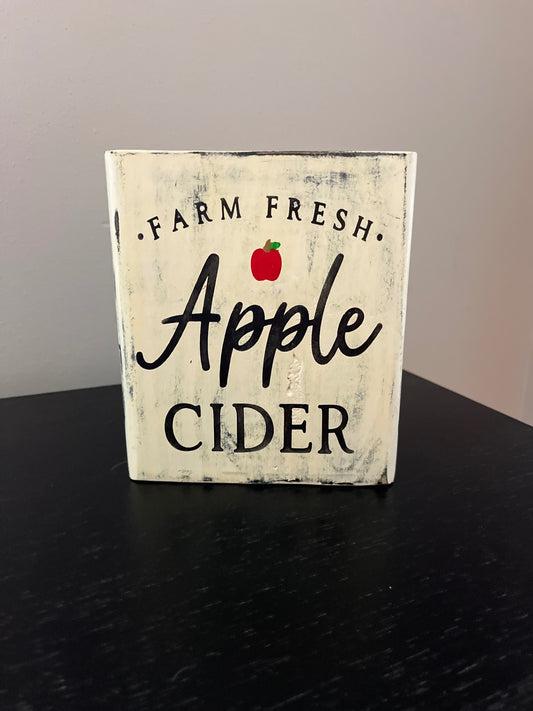 Apple cider sign