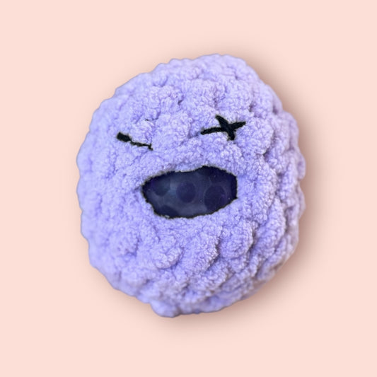 06 - Purple Crochet Squishy Stress Ball