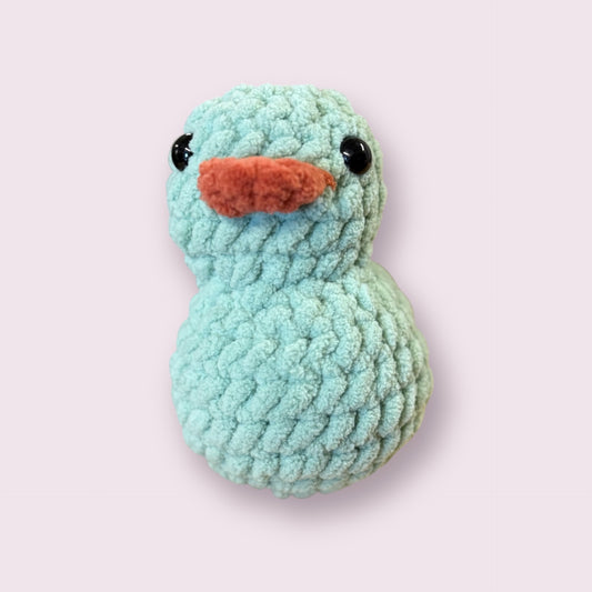 06 - Aqua Crochet Rubber Duck Plush