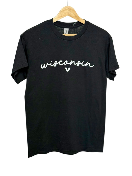 016 - Black Wisconsin Tee