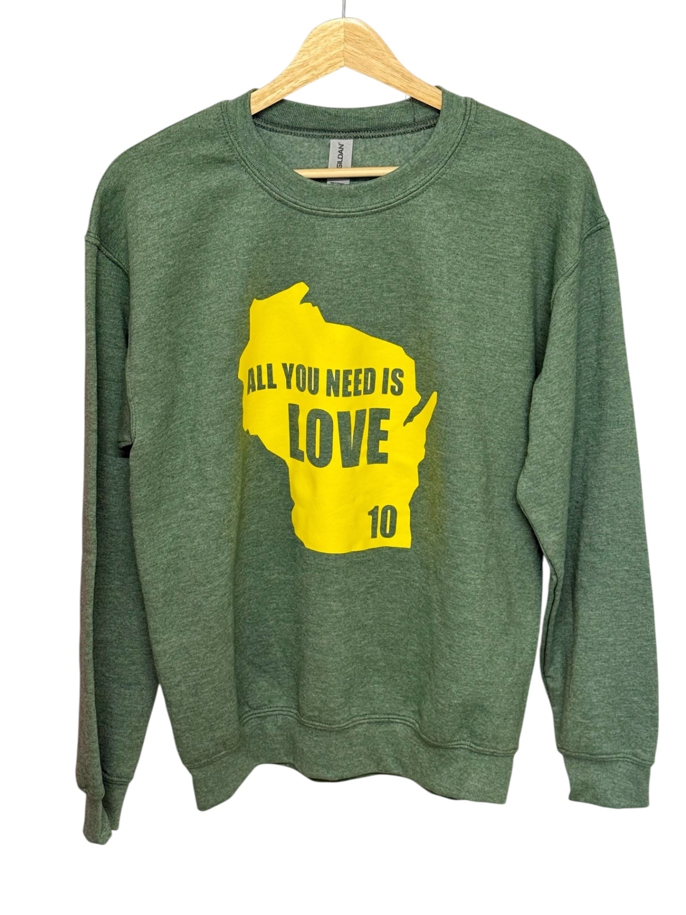 016 - Green Packer Love Sweatshirt