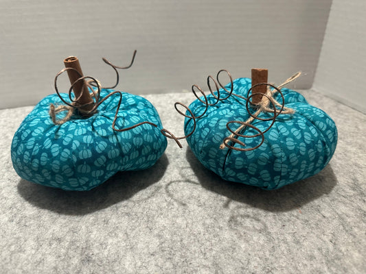 Quilted Pumpkin | Small Teal