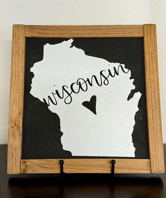 016 - Wisconsin Love Square Sign