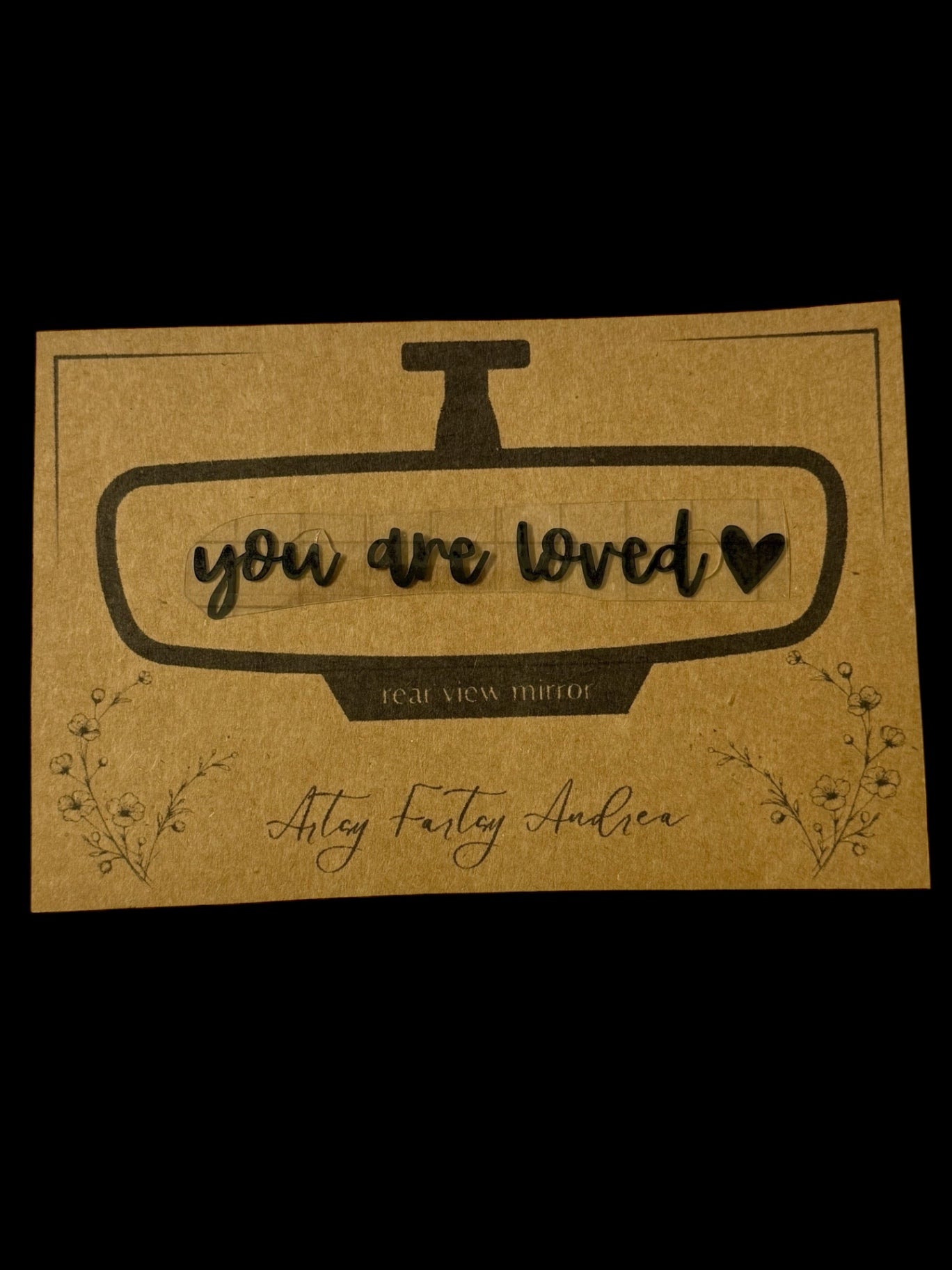 "You Are Loved" Rear View Mirror Sticker