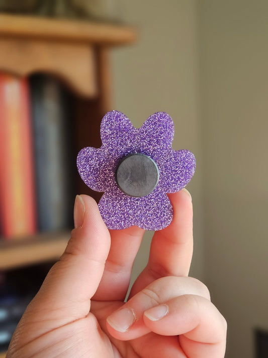 Tie Dye Paw Print Decorative Magnet 