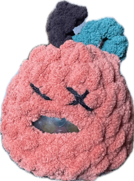 Crochet squishy stress pumpkin 