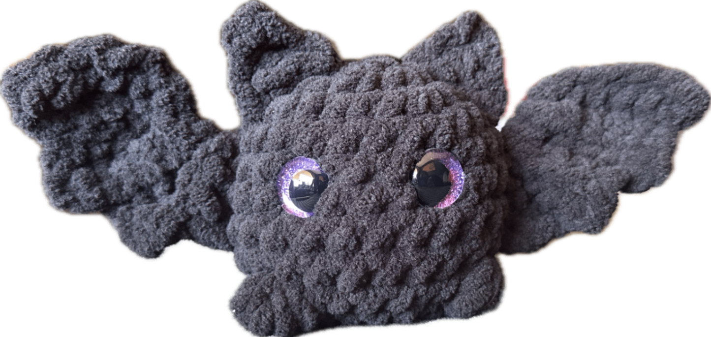 Crochet bat plushie 