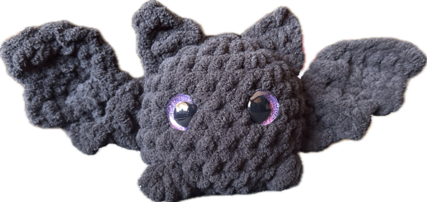 Crochet bat plushie 