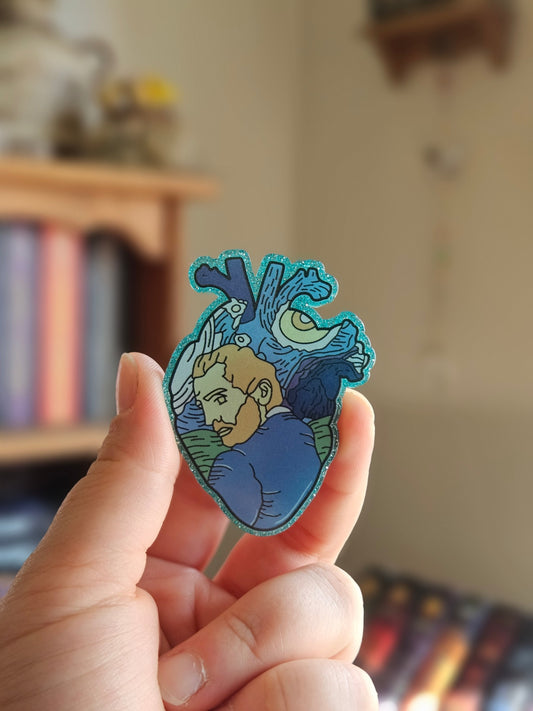 Vincent Van Gogh starry night inspired decorative magnet