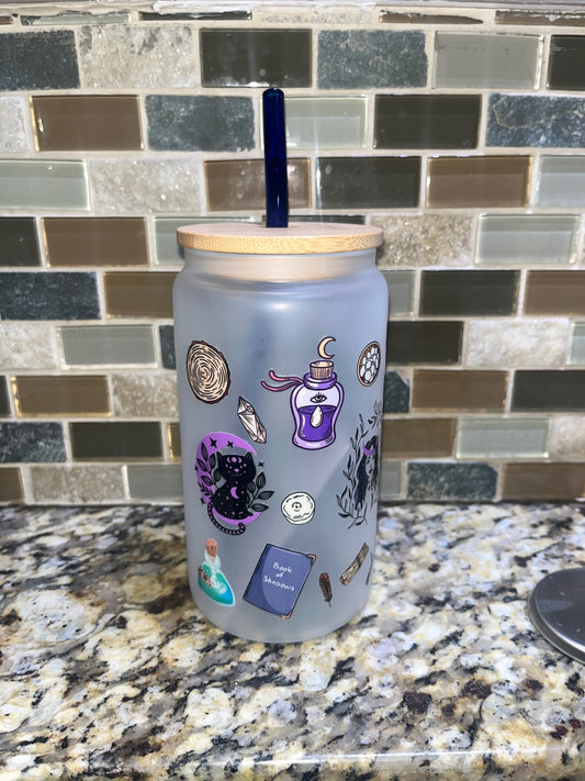 Mystical glass cup