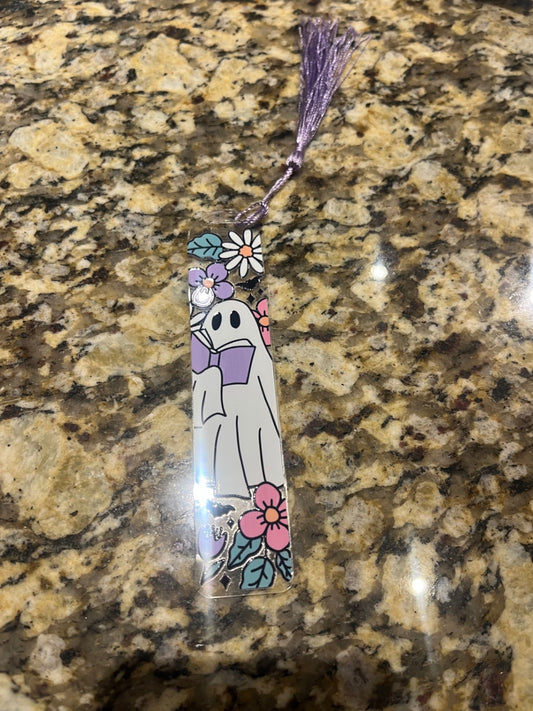 Reading Ghost Acrylic Bookmark