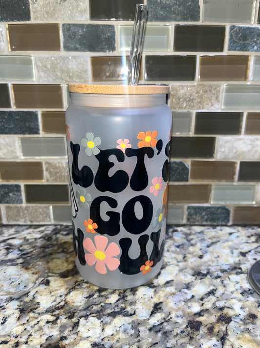 Let’s go ghouls glass cup
