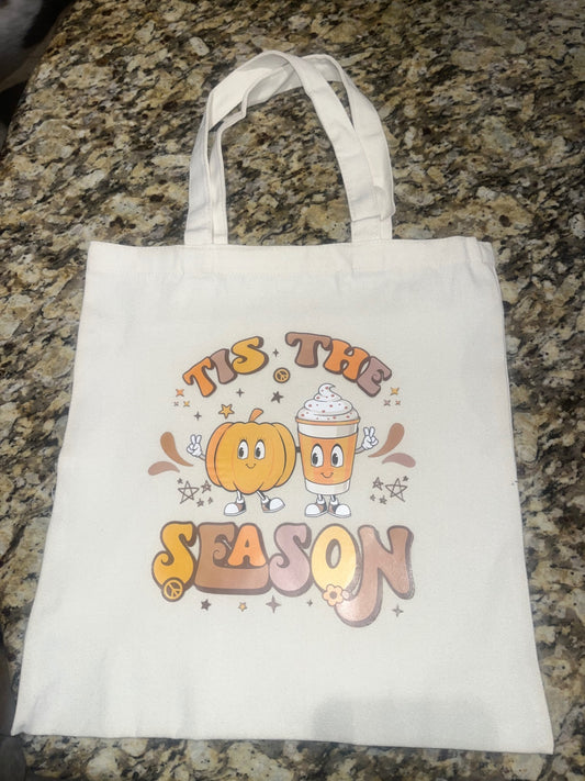 Pumpkin Spice "Tis the Season" Tote bag