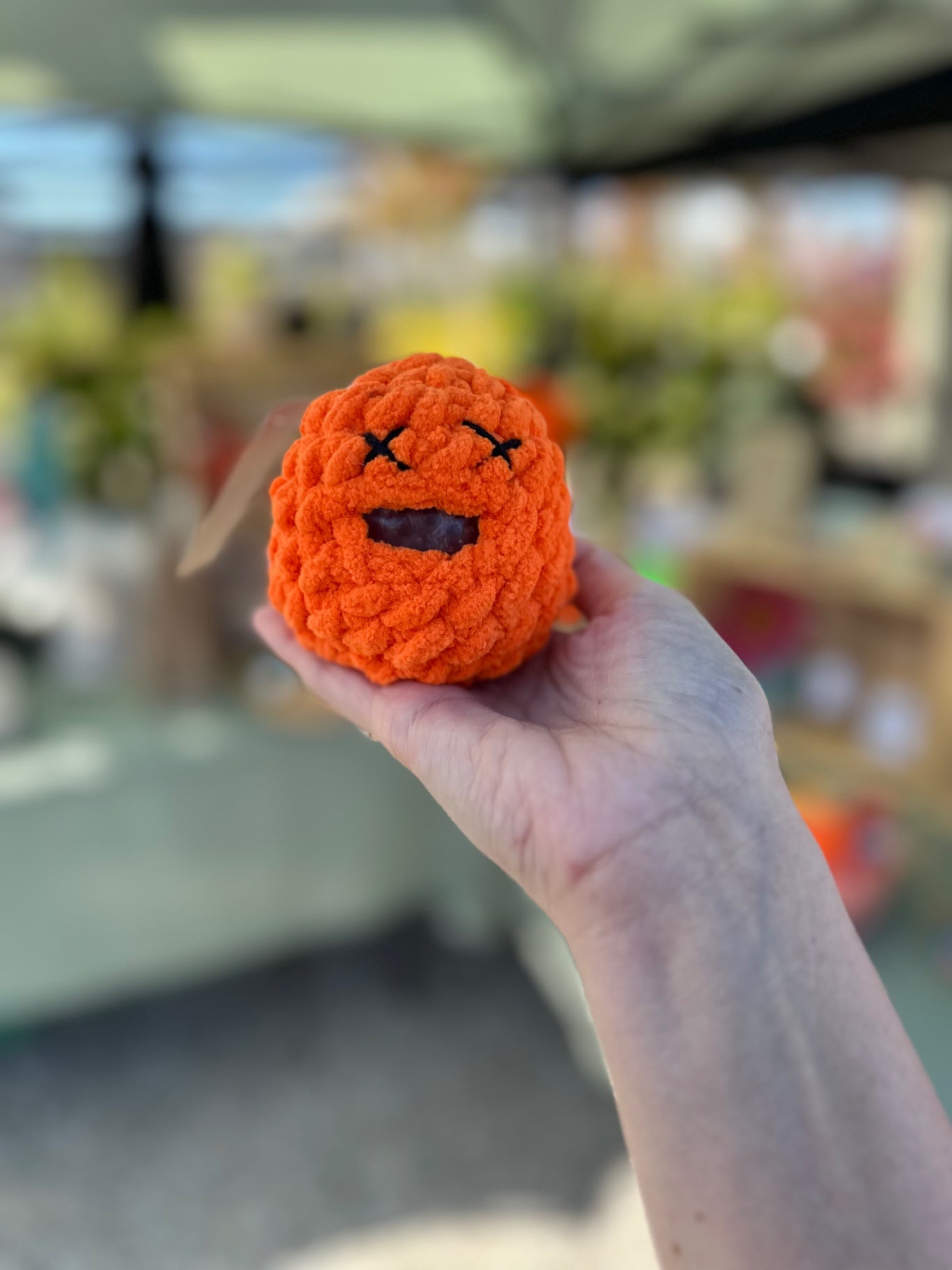 Crochet squishy stress ball 
