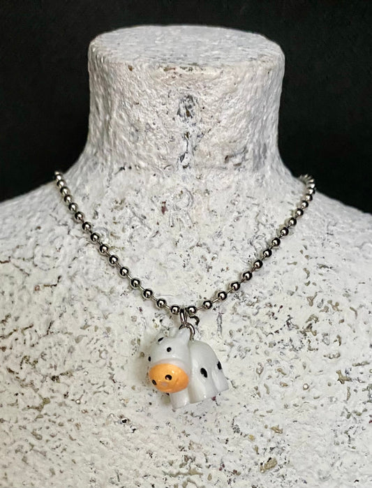 Kids Cow Necklace