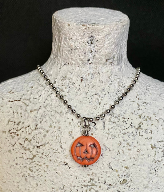 042 - Kids Pumpkin Necklace