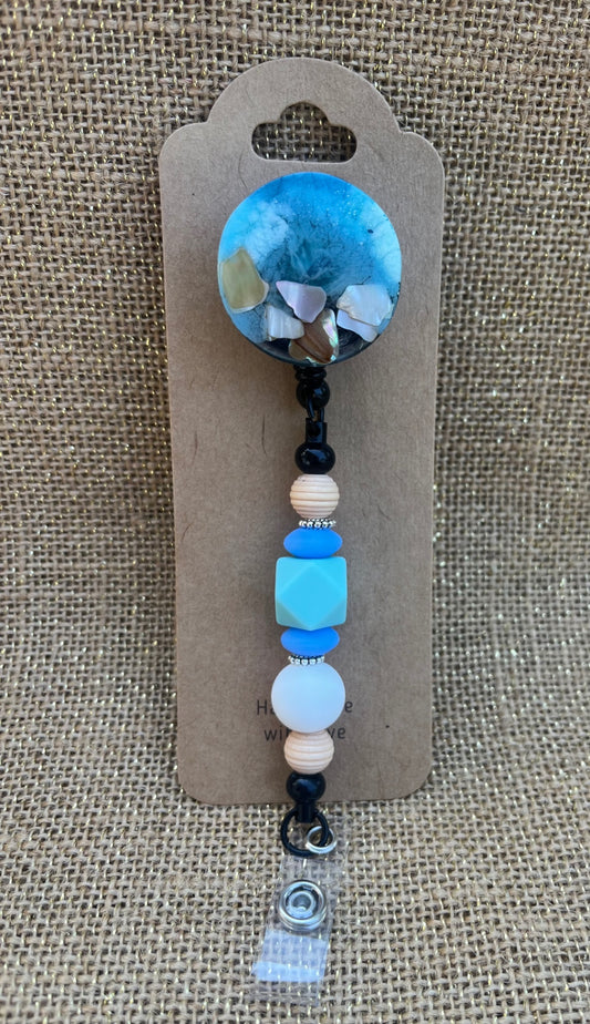 Ocean Treasures Resin Badge ID Reel