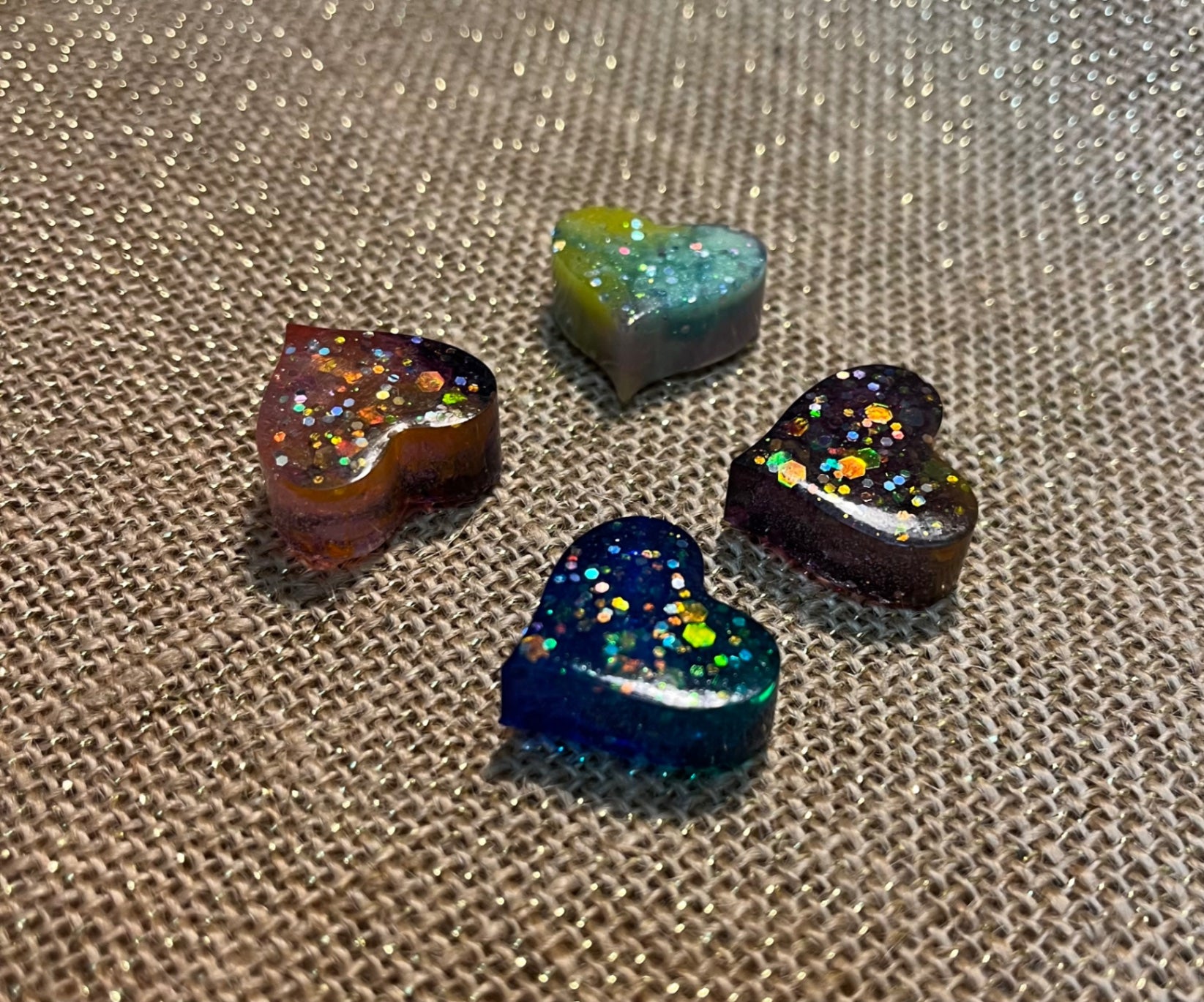 Rainbow Sparkle Heart Magnet