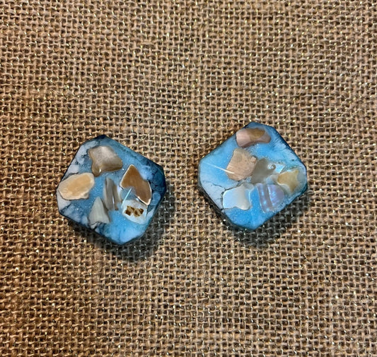 Coastal Charm Square Resin Magnet