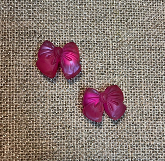 Sweet Pink Bow Resin Magnet