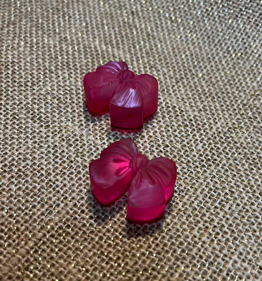 Sweet Pink Bow Resin Magnet