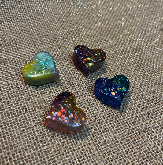 Rainbow Sparkle Heart Magnet
