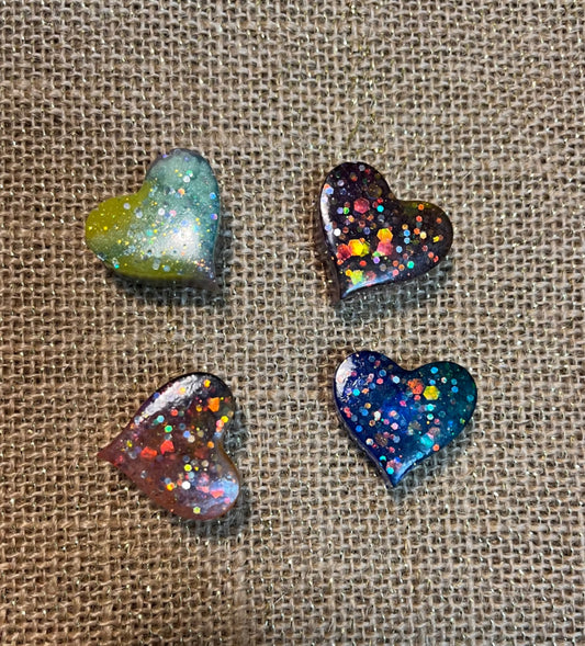 Rainbow Sparkle Heart Magnet