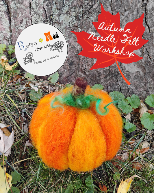 Autumn Needle Felt Workshop: October 1st Pumpkin