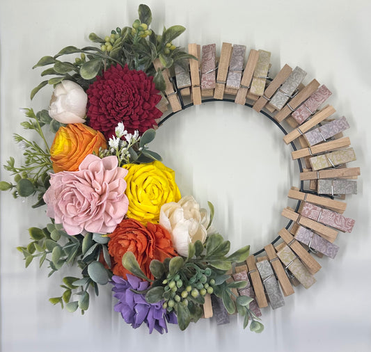 Beautiful Fall Floral Wreath