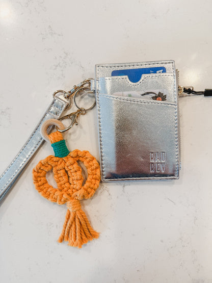 021 - Pumpkin Macrame Hanger/Keychain