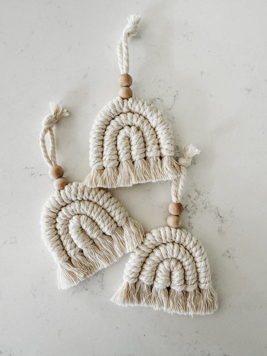 "Rainbow" Macrame Accessory/Keychain